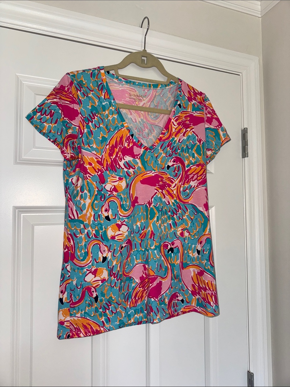Lilly Pulitzer Multi-Color Tropical Print Top